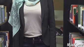 Arab Teen With Big Tits Jerks Off Two Dongs